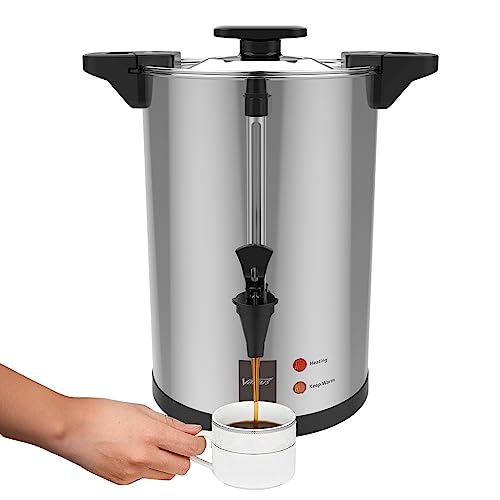 32 Cup Commercial Stainless Steel Electric Coffee Urn (6L)