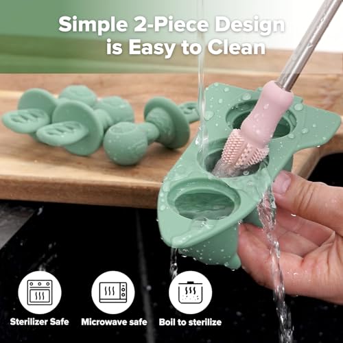 Astronaut Ice Pop Mould Set (Pea Green)