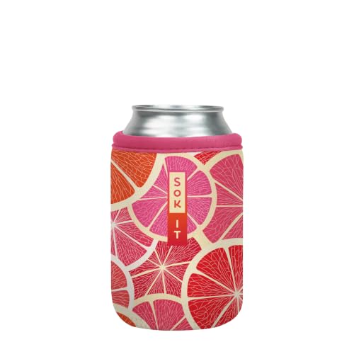 CanSok Sleeve for Beer & Soda Insulated Neoprene Cover (Sunshine Slices / 12oz Can Sleeve)