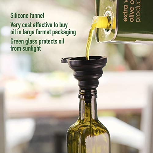 Glass Olive Oil Bottle Drizzler with Pourer Spout (OILBOTTLE500ML)