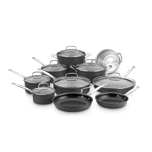 Chef's Classic™ Nonstick Hard Anodized 17 Piece Set w (17 Piece Set)