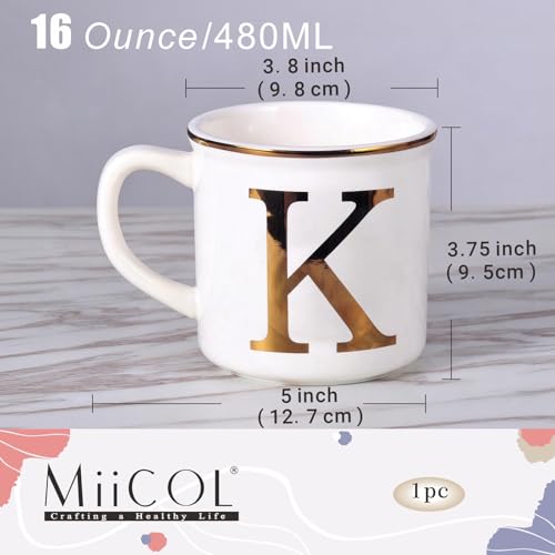 Ceramic Coffee Mug 16oz (Letter K Mug)
