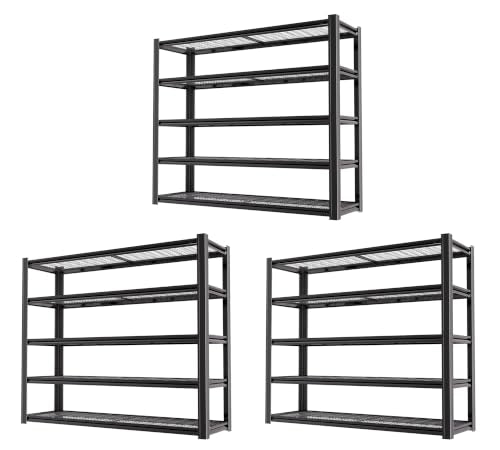5 Tier Heavy Duty Garage Shelving (5T 62" W x 24" D x 84" H)
