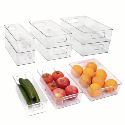 6 Pack Refrigerator Organizer Bins (6 Pack)