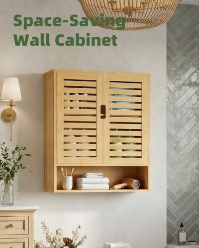 Bathroom Cabinet Wall Mounted (Natural)