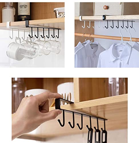 Cabinet Mug Holder Mug Cups Cabinet Mug Hooks Kitchen Storage Hanging Hooks (2 Count)