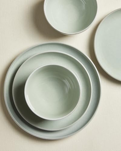 Stoneware Dinnerware Sets for 6 (Slate Green / Set (18pcs))