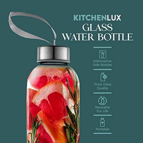 18oz Glass Water Bottles