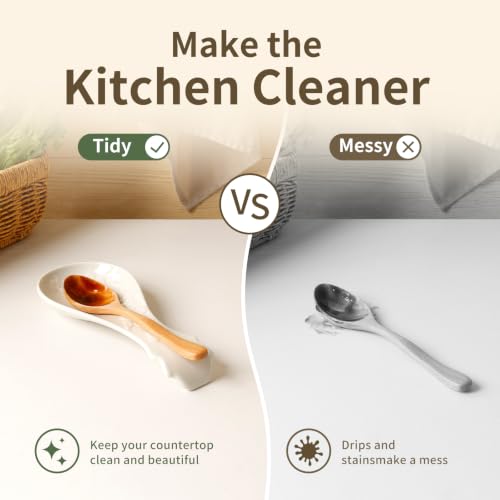 Spoon Rest for Stove Top (Floral Embossing)