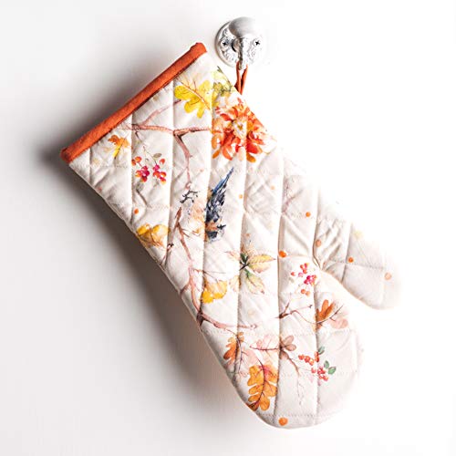 Maison d'Hermine Oven Gloves 100% Cotton Oven Mitt (062 - Kelim - Prairie / 7.5" x 13" (Oven Mitt))