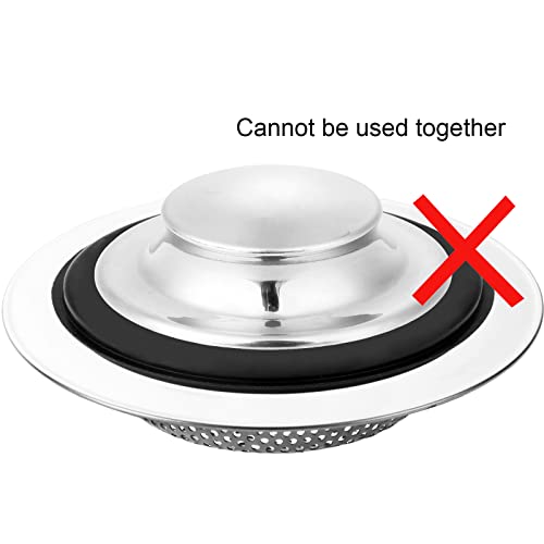Kitchen Sink Strainer and Sink Stopper (3 PCS)