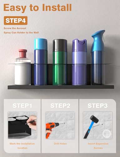6 Pack Spray Can Holder Organizer (6 Count)