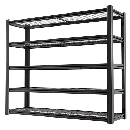 5 Tier Heavy Duty Garage Shelving (5T 62" W x 24" D x 84" H)
