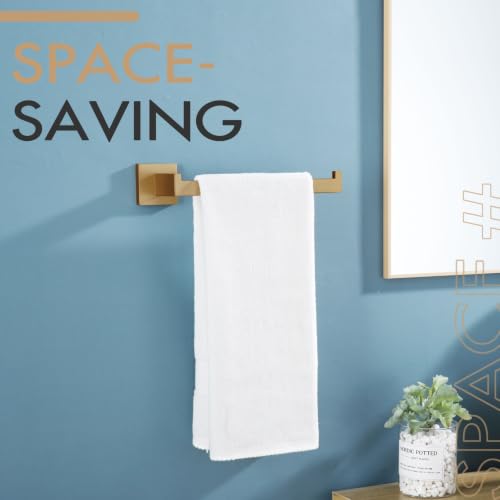 Towel Bar for Bathroom Wall Mount 9'' Hand Towel Holder T (Champagne Bronze)