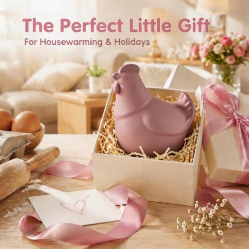 Hen Shaped Silicone Egg Yolk Separator (Pink)