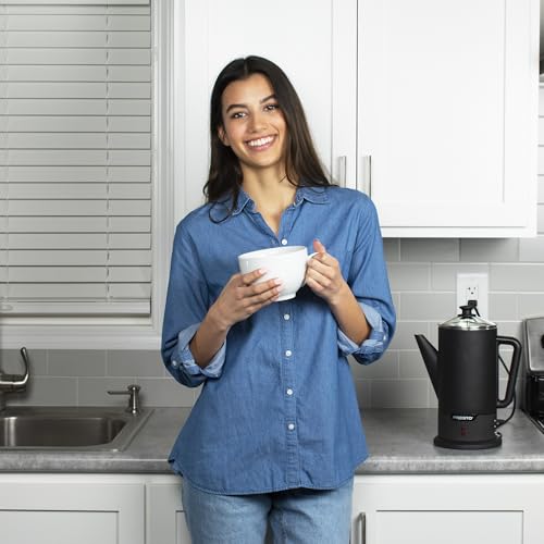 02815 Black Stainless Steel 12 (Black Cordless / 12-Cups)