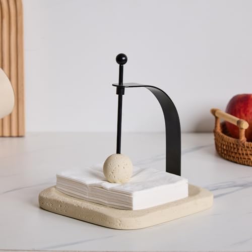 Natural Travertine Napkin Holder