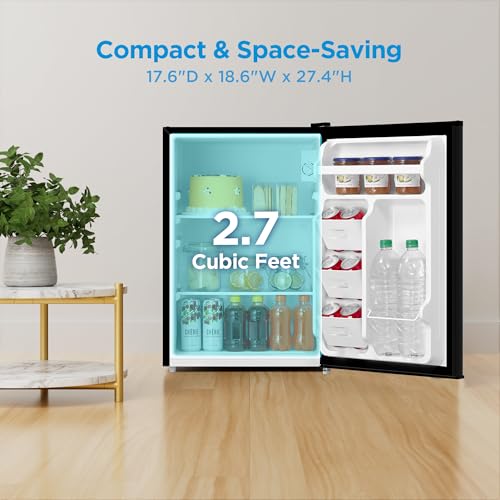2.7 Cu.ft Mini Fridge (Black / 2.7 Cubic Feet)