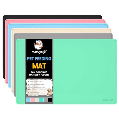 Dog & Cat Food Mat (Green / 22''×14'')