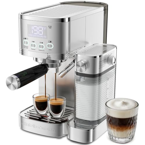 20 Bar Espresso Machine with Automatic Milk Frother (A-Silver)