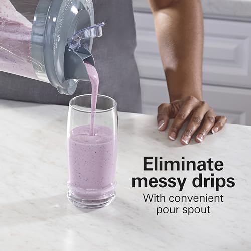 Power Elite Blender For Smoothies With Wave Action System (Gray / 40 Oz. Glass Jar (Pack of 1))