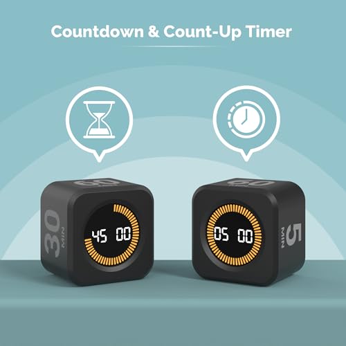 Pomodoro Timer (Black 5-10-30-60 Min)