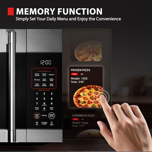 Over-the-Range Microwave Oven, 1.9 Cu.Ft, 1000W, Stainless Steel (Over the Range-1.9 Cu.Ft.)
