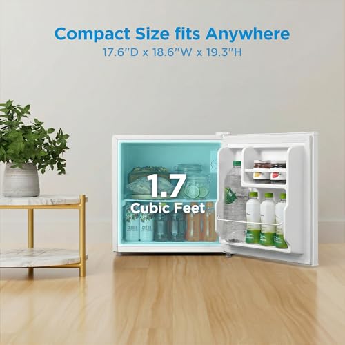 1.7 Cu.ft Mini Fridge (White / 1.7 Cubic Feet)