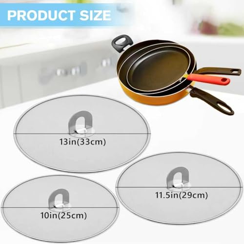 Splatter Screen for Cooking (Silver)