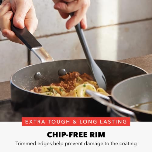 X Bobby Flay 16 Piece Ceramic Nonstick Cookware Set (16 Piece Cookware Set / Black)