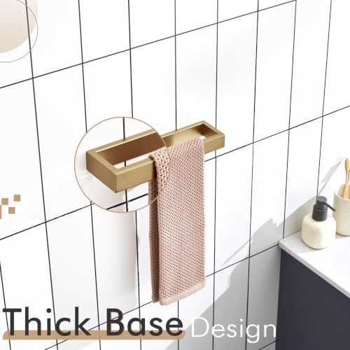 Towel Ring Wall Mount Hand Towel Racks 9 (Champagne Bronze / 2 Pack)