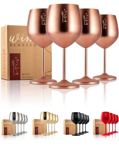 Stainless Steel Wine Glass (4 Count)