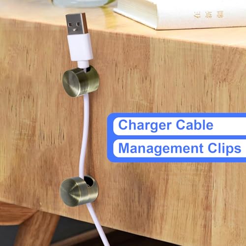 8 Sets Charger Holders for Cords (8 Sets / Antique Copper)