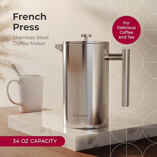 Living French Press Coffee Maker 34oz (34oz)