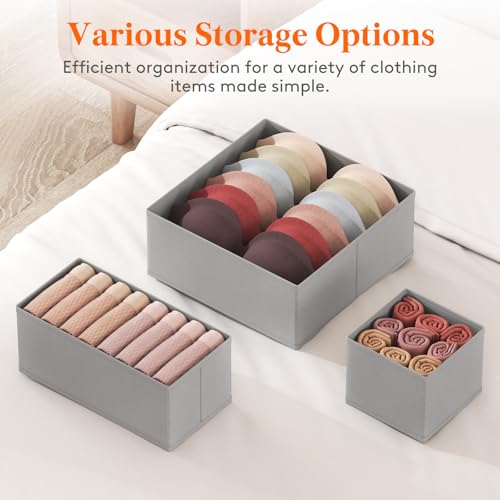 Drawer Organizer Clothes for Closet (16 Count)