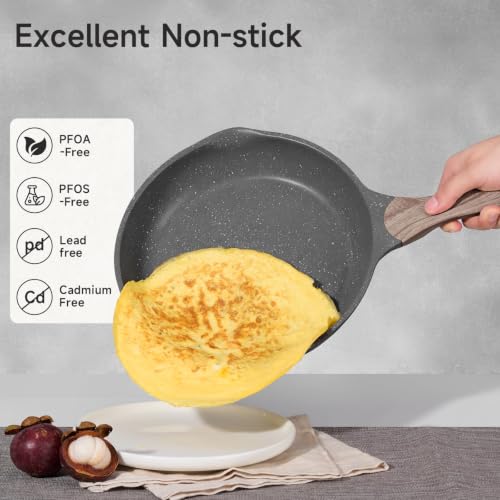 Pots and Pans Set Non Stick 23pcs (23 pcs Grey)