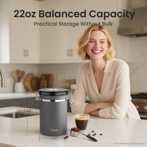 Coffee Canister (Gray / 22 oz)