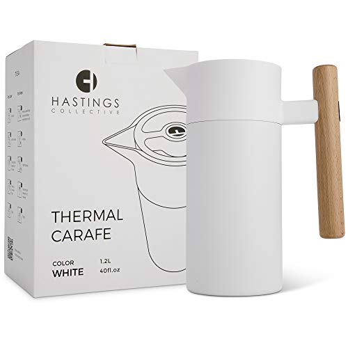 Thermal Coffee Carafe 40 Oz (White)