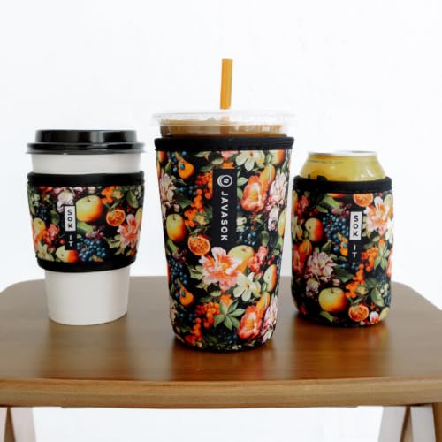 CanSok Sleeve for Beer & Soda Insulated Neoprene Cover (Fruitful Harvest / 12oz Can Sleeve)
