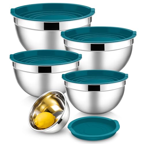 Mixing Bowls with Lids Set (Dark Blue / 10 Piece)