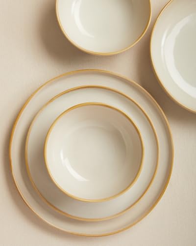 Large Holiday Dinnerware Sets for 8 (Yellow White / Set (24pcs))