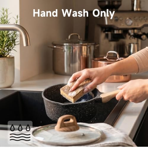 Pots and Pans Set Non Stick 23pcs (23 pcs Grey)