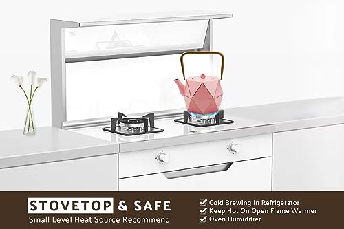 Cast Iron Teapot (30 oz / Pink Diamond)