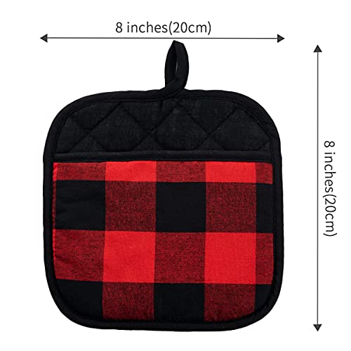 4 Pack Pot Holders for Kitchen Clearance (4 Count)