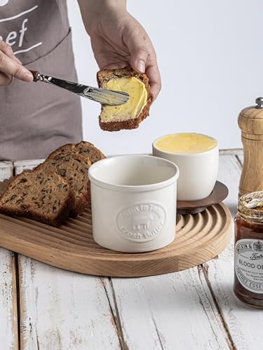 Cow Butter Crock with Lid for Countertop (White / Cow-3.94"dia)