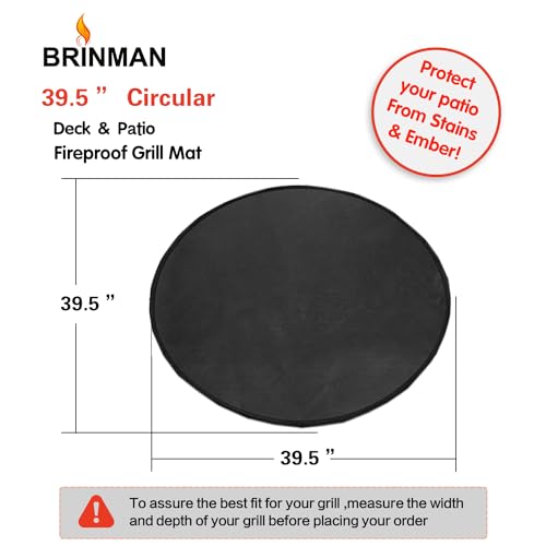 40" Fire Pit Mat for Solo Stove Bonfire (Round 39.5 inch fireproof fire pit mat)