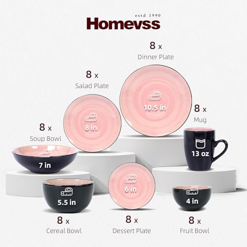 HomeVss Stoneware Sonoma Dinnerware Set