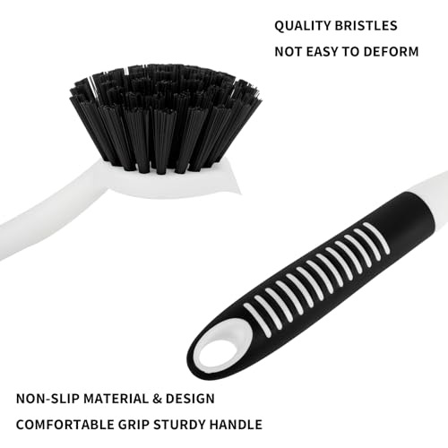 Dish Brush with Handle (Black)