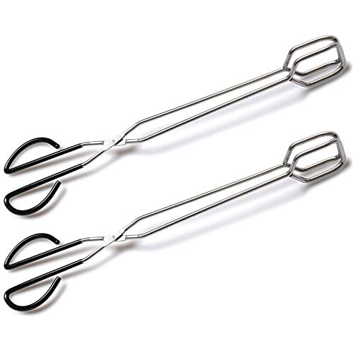 2Pcs 16 Inch Extra Long Stainless Steel Kitchen Scissor Tongs