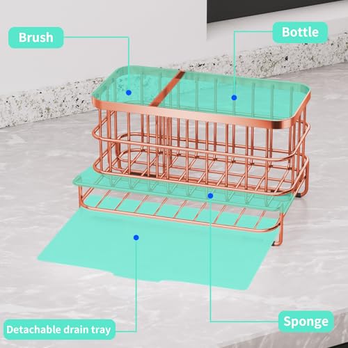 Multifunctional Kitchen Sink Organizer (Rose Gold)